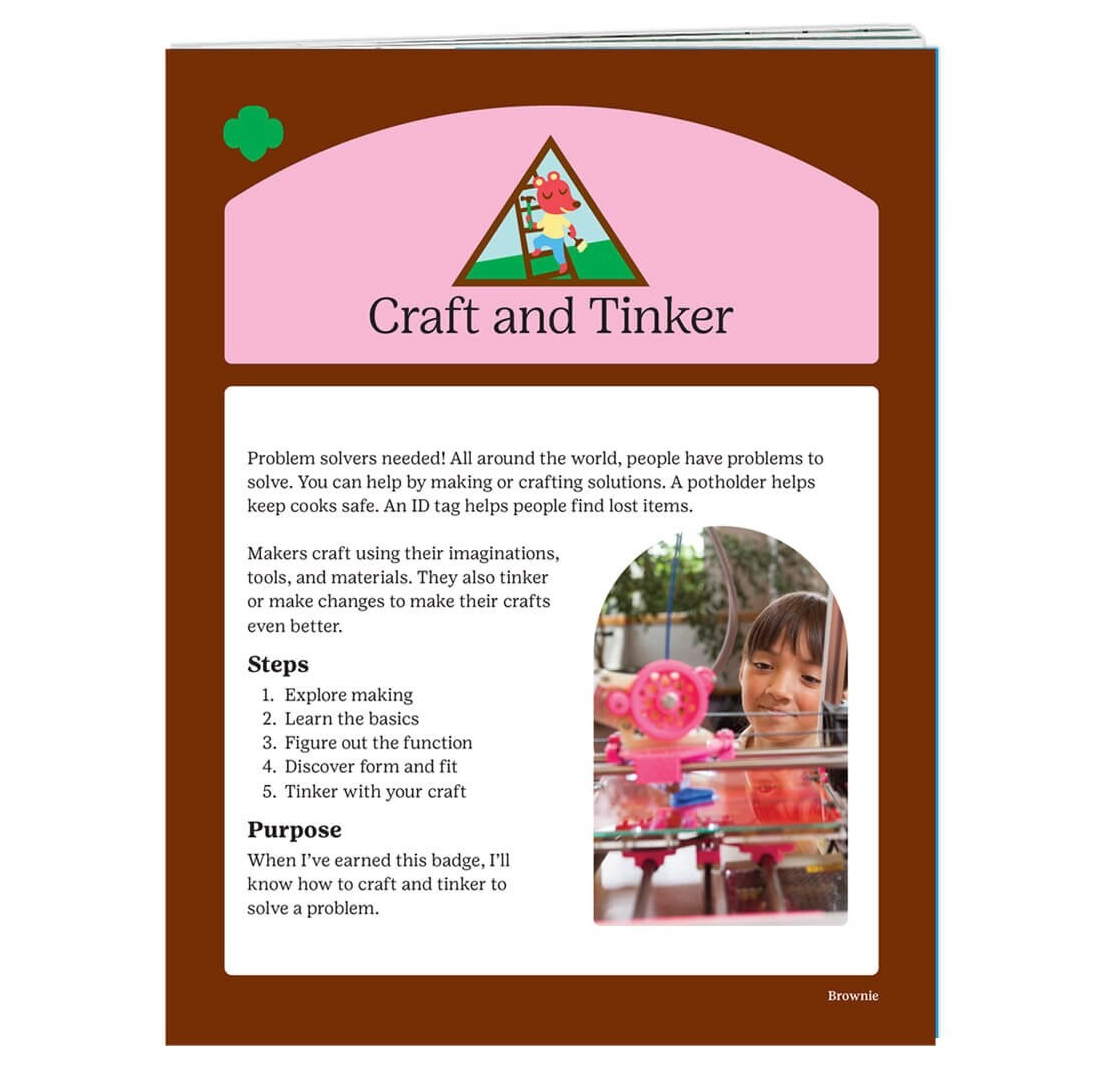 BROWNIE CRAFT AND TINKER BADGE REQ