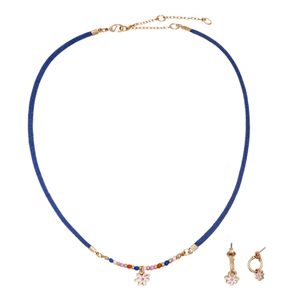 DAISY OFFICIAL BEAD NECKLACE AND EARRING SET