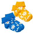 DAISY CUFF SOCK SET LG