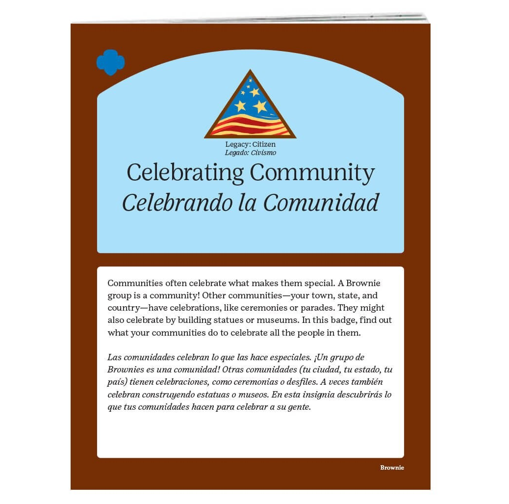 Brownie Celebrating Community Badge Requirement Pamphlet