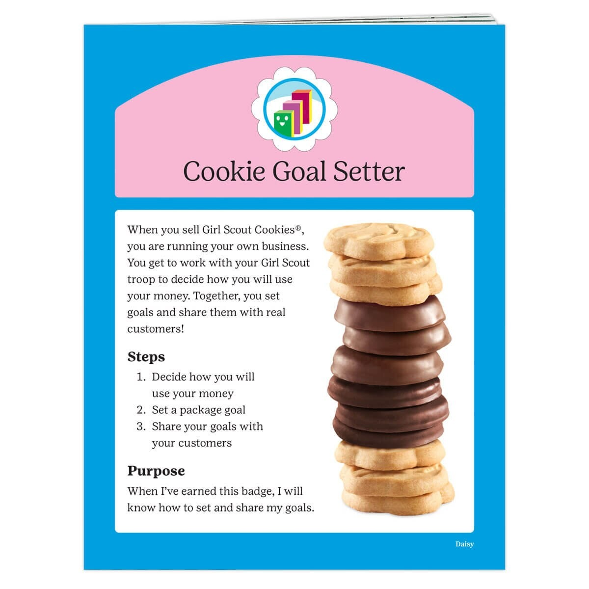 DAISY COOKIE GOAL SETTER BADGE REQUIREMENTS PAMPHLET