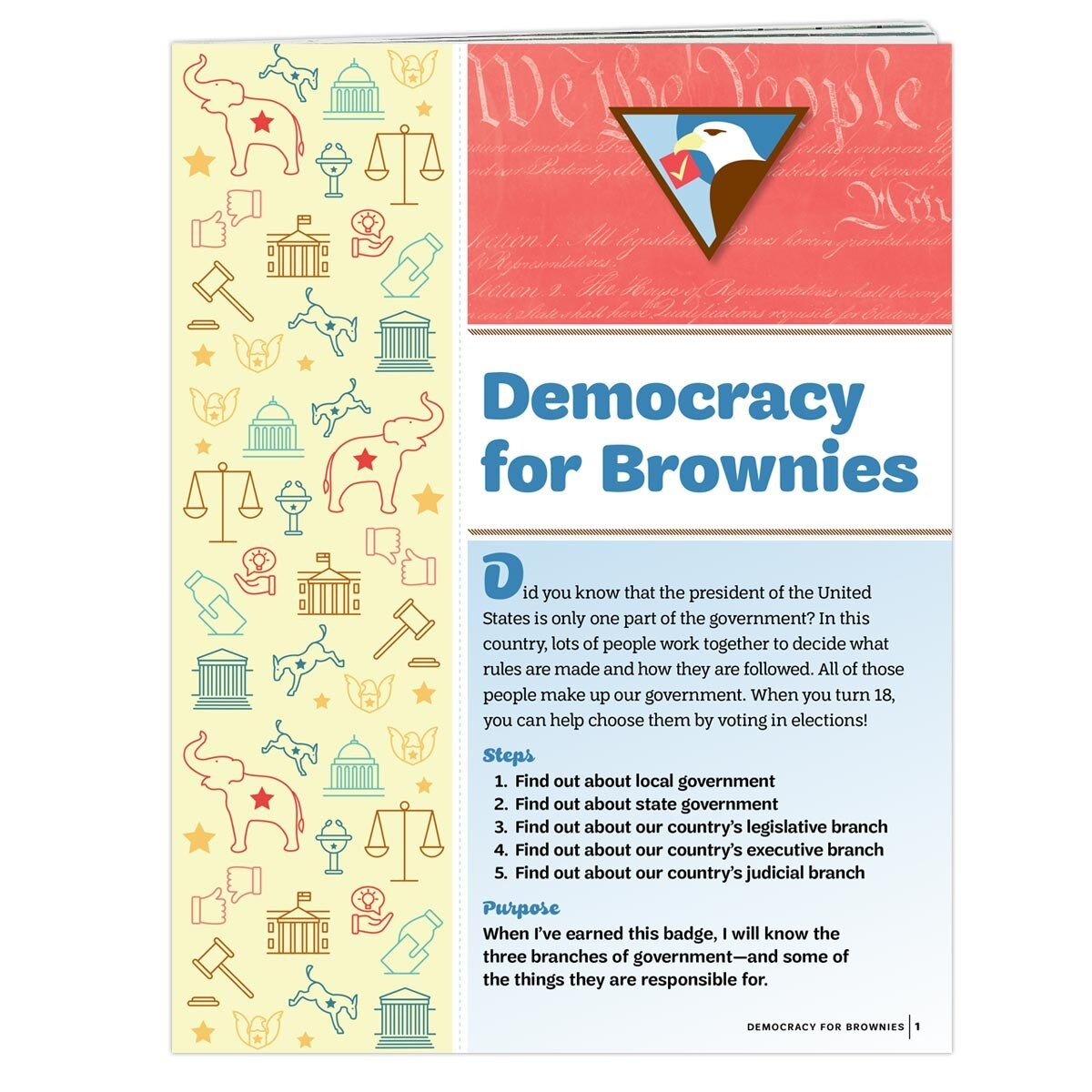 Democracy for Brownies Badge Requirements Pamphlet