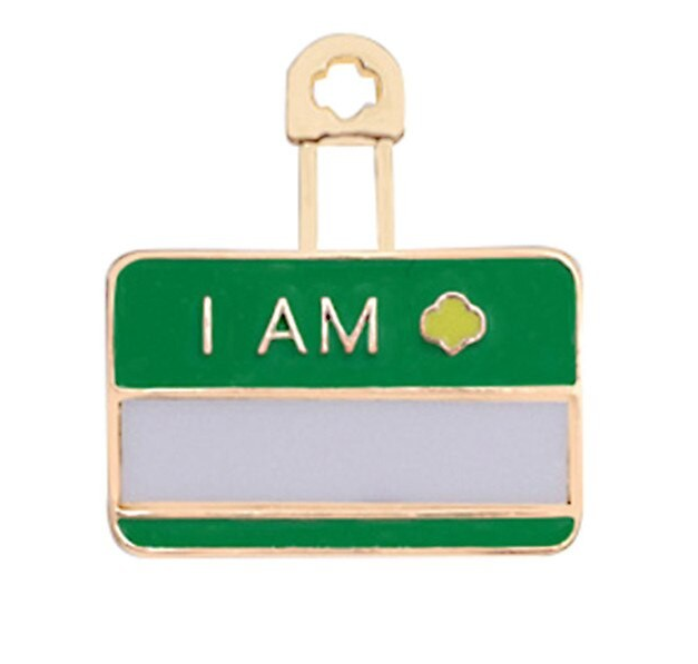 I AM Name Tag personal pin