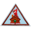 BROWNIE CABIN CAMPER BADGE