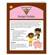 BROWNIE BUDGET BUILDER BADGE REQUIREMENTS