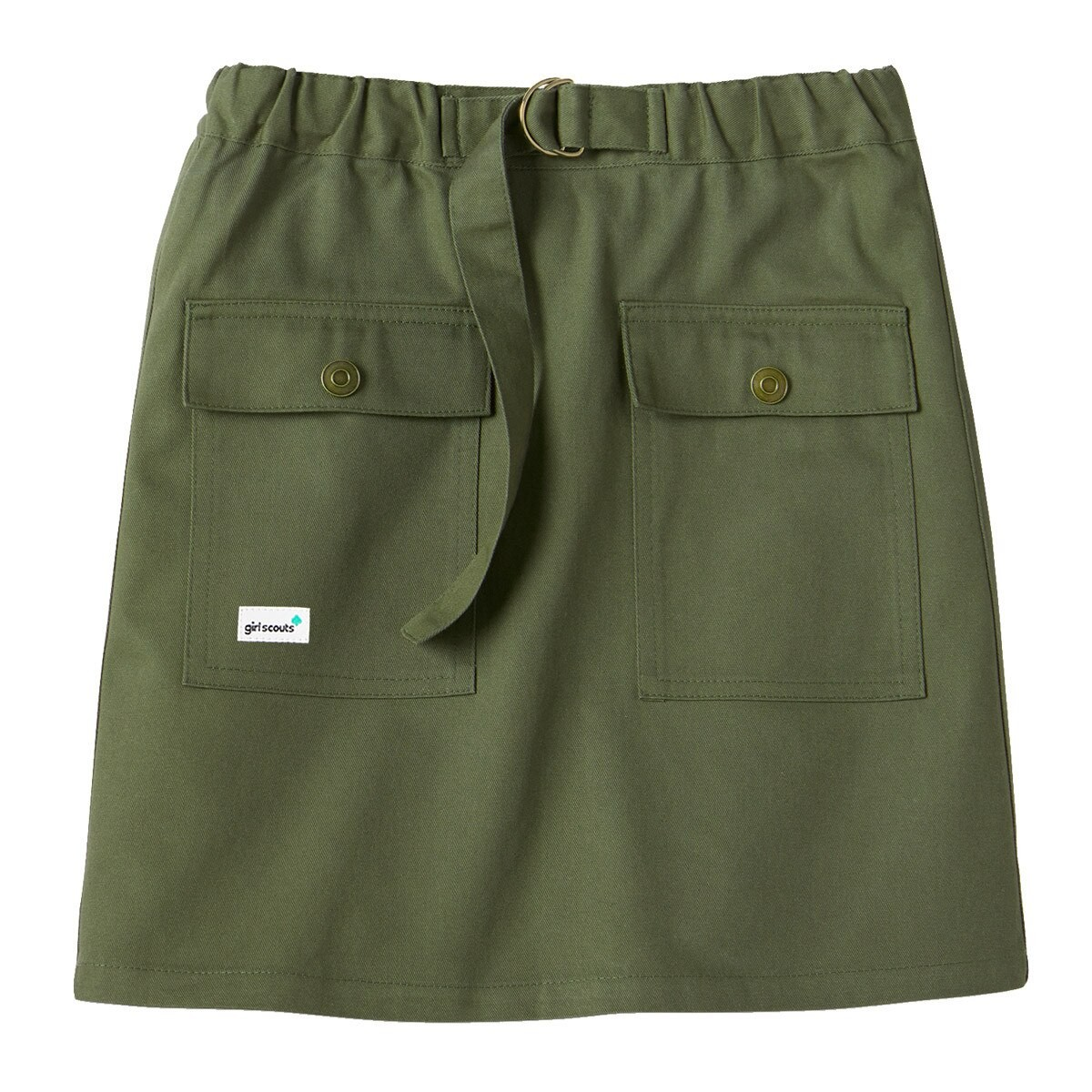 CADETTE, SENIOR, AMBASSADOR  XL CARGO SKIRT OLIVE GREEN