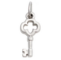 Girl Scout Charming Jewelry Collection Cadette Silver Key Charm