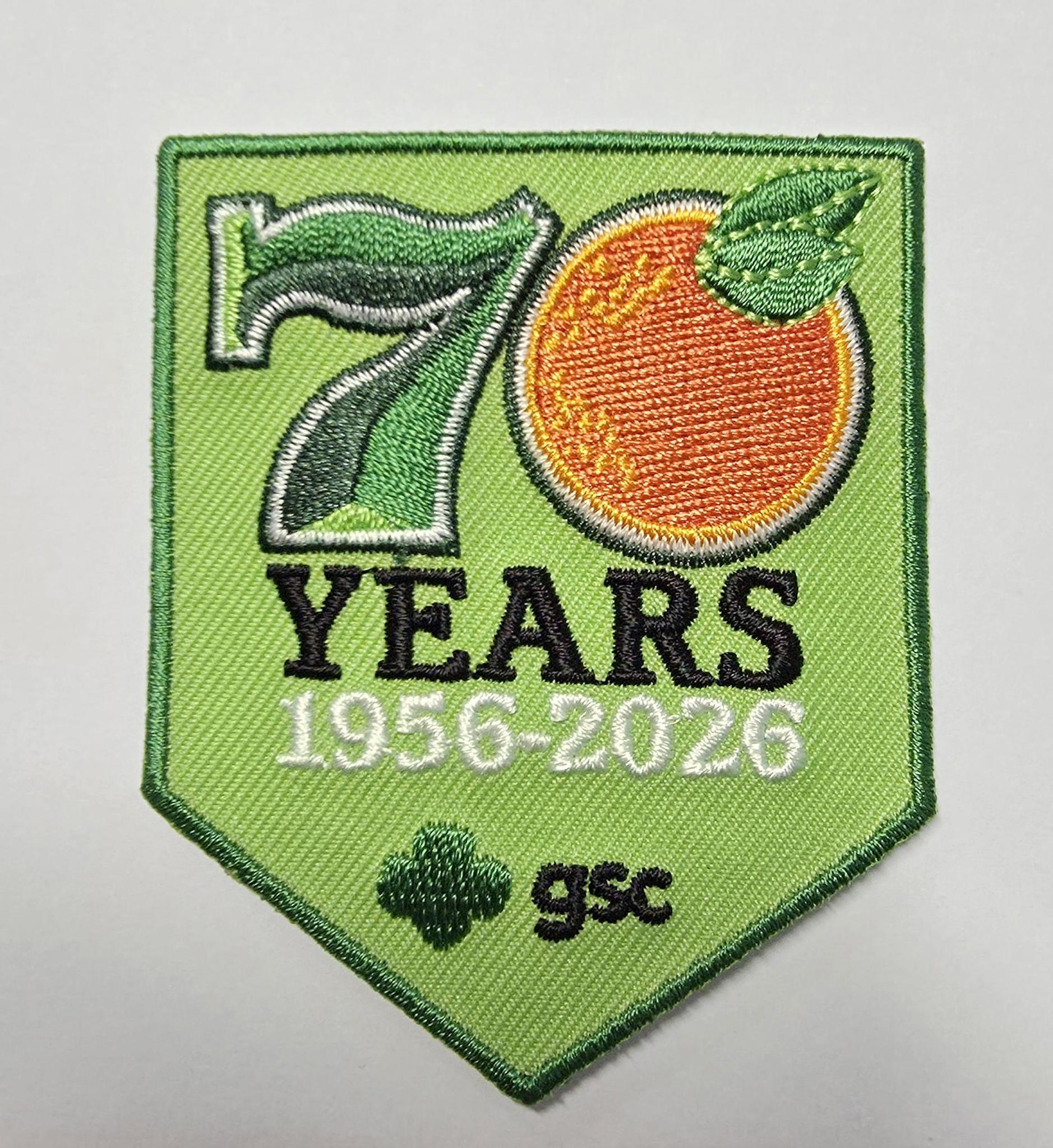 70 years patch