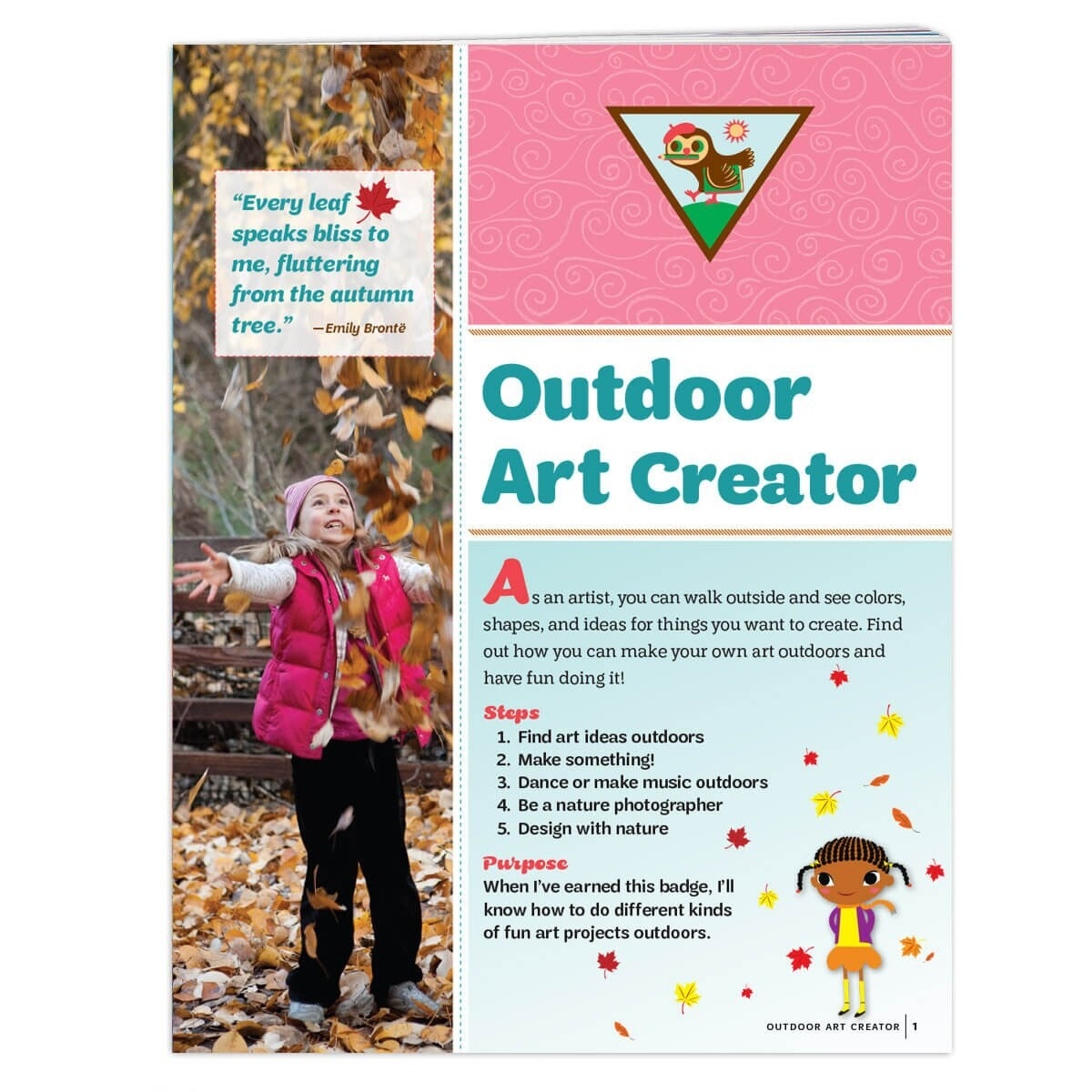 BROWNIE OUTDOOR ART CREATOR BADGE REQUIREMENT PAMPHLET