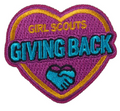 Giving Back Heart Iron-On Patch
