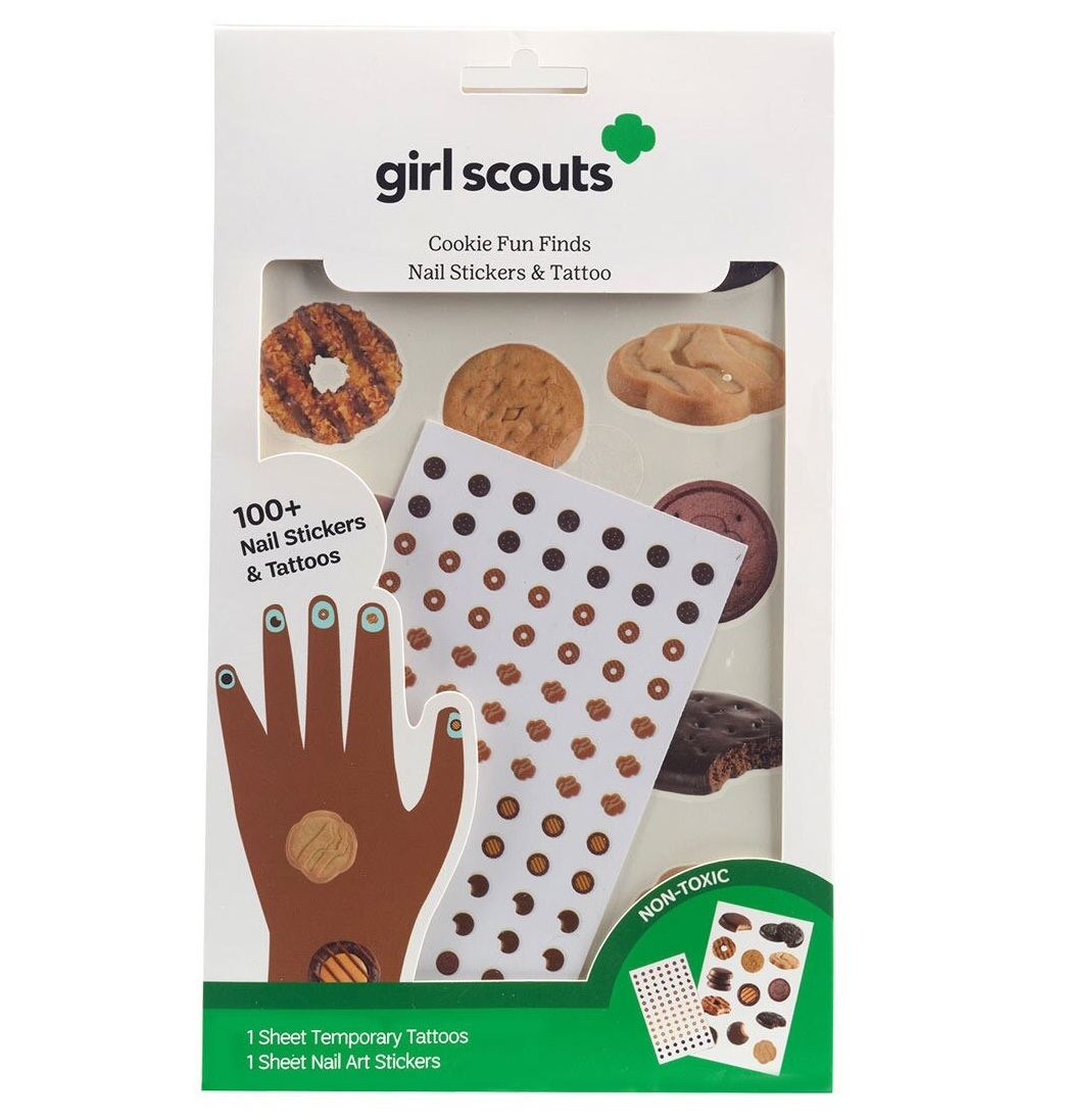 Cookie Fun Finds Nail Stickers and Tattoo