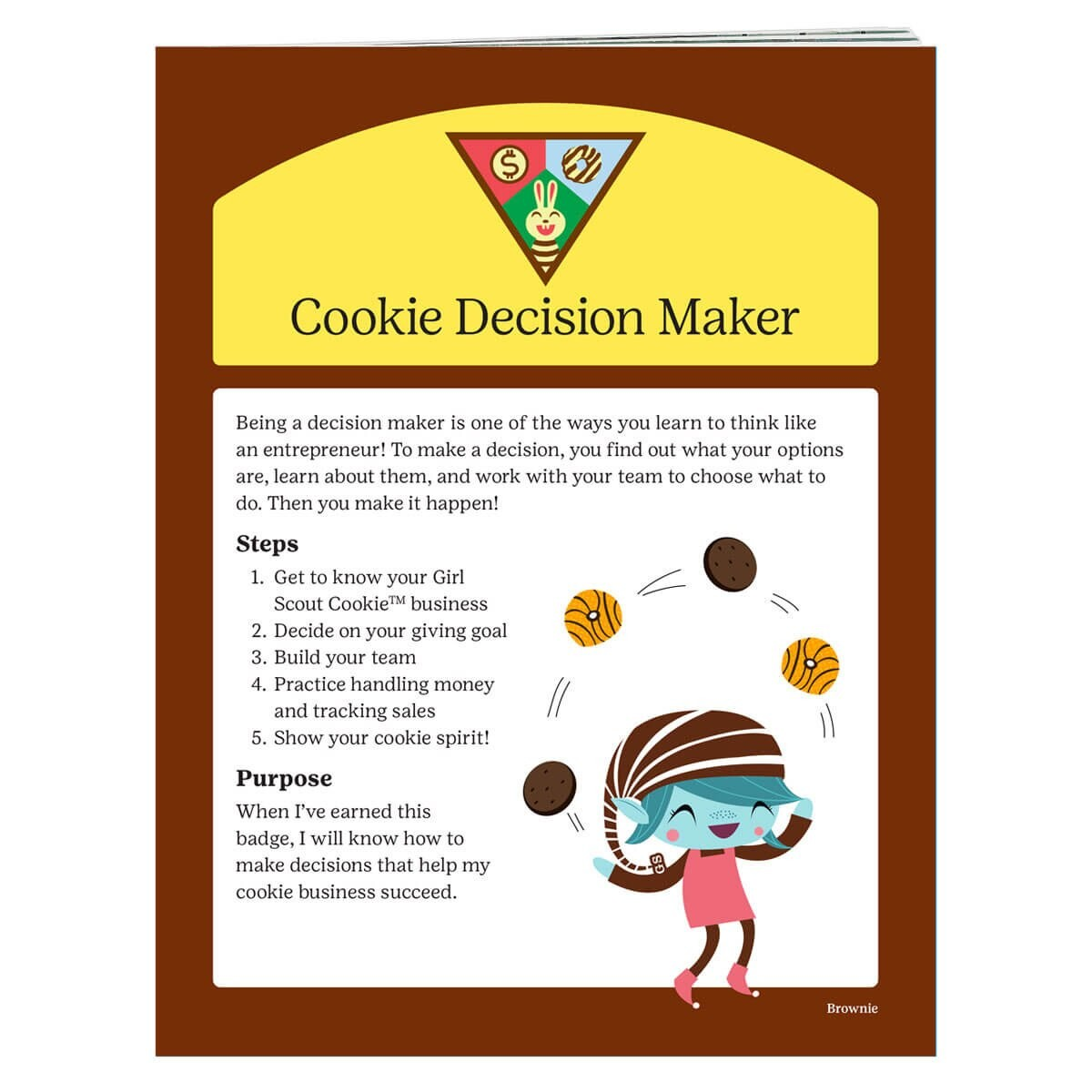 BROWNIE COOKIE DECISION MAKER BADGE REQUIREMENTS