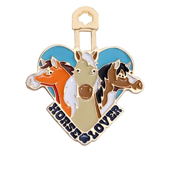 I AM Horse Lover personal pin