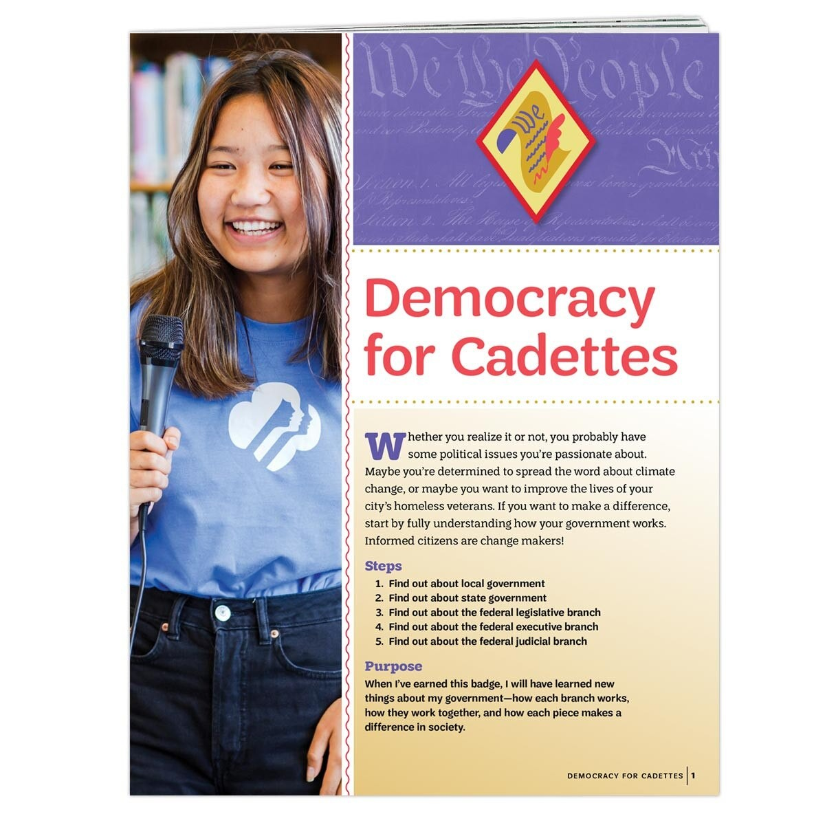 Democracy for Cadettes Badge Requirements Pamphlet