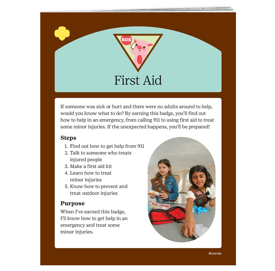 BROWNIE FIRST AID BADGE REQ