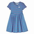 DAISY STRIPED HENLEY DRESS XXS