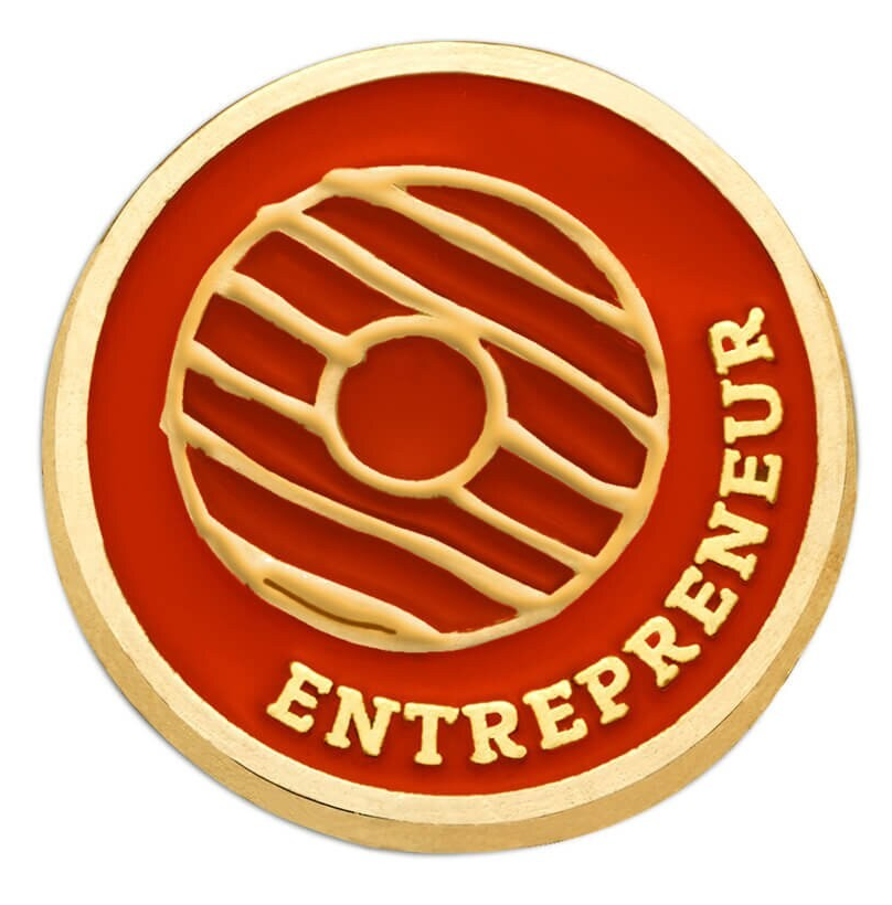 COOKIE ENTREPRENEUR FAMILY PIN CADETTE YEAR 2