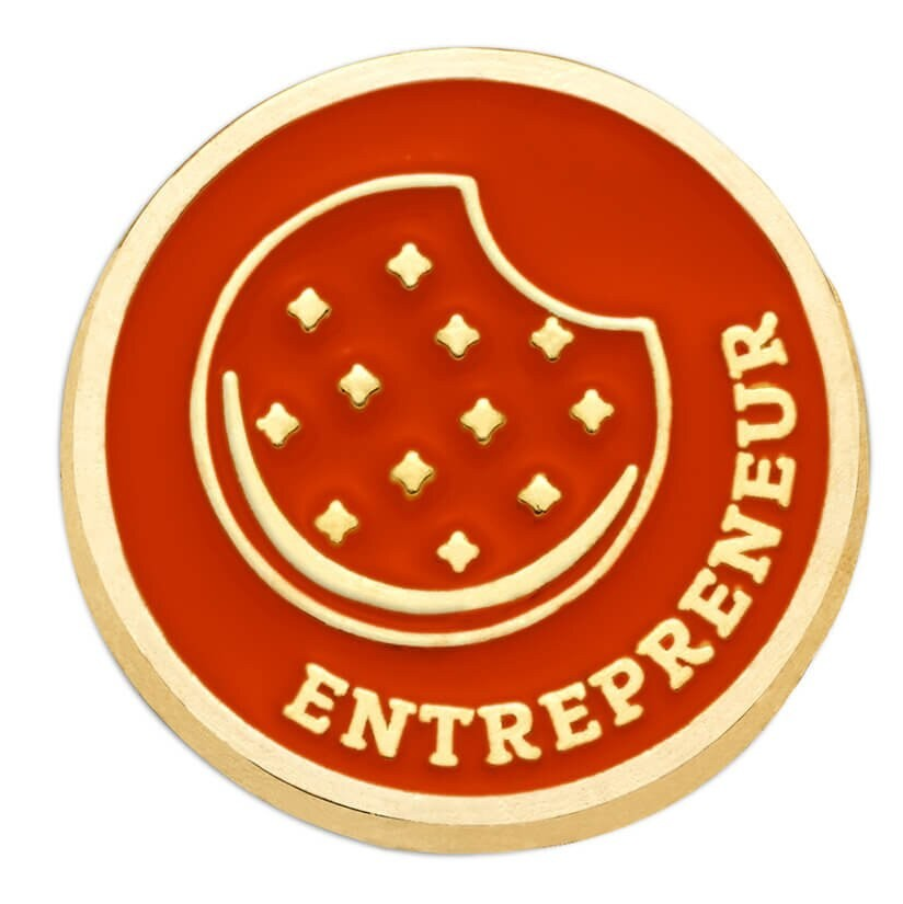 COOKIE ENTREPRENEUR FAMILY PIN CADETTE YEAR 1